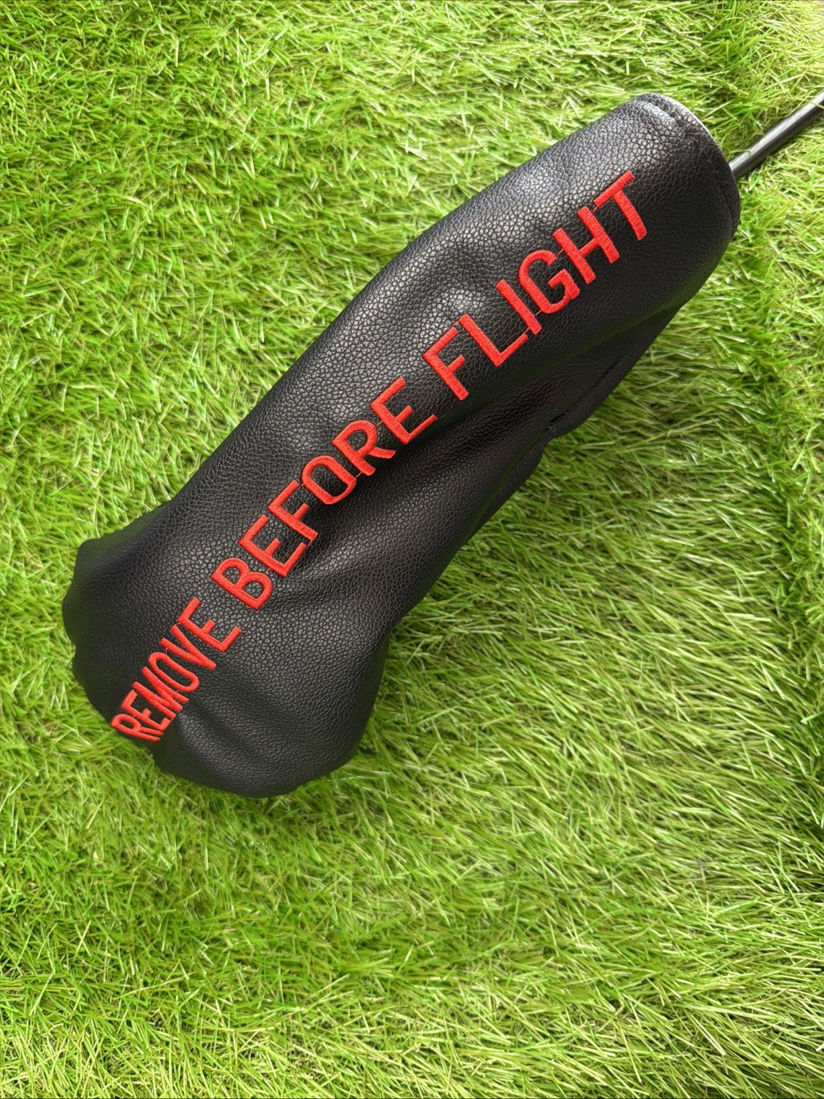Driver Headcover Remove Before Flight Black