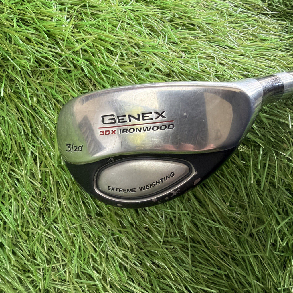 Nickent Genex 3DX Ironwood 20° 3 Hybrid RH Speed Rated 75 Regular Flex Shaft 40"