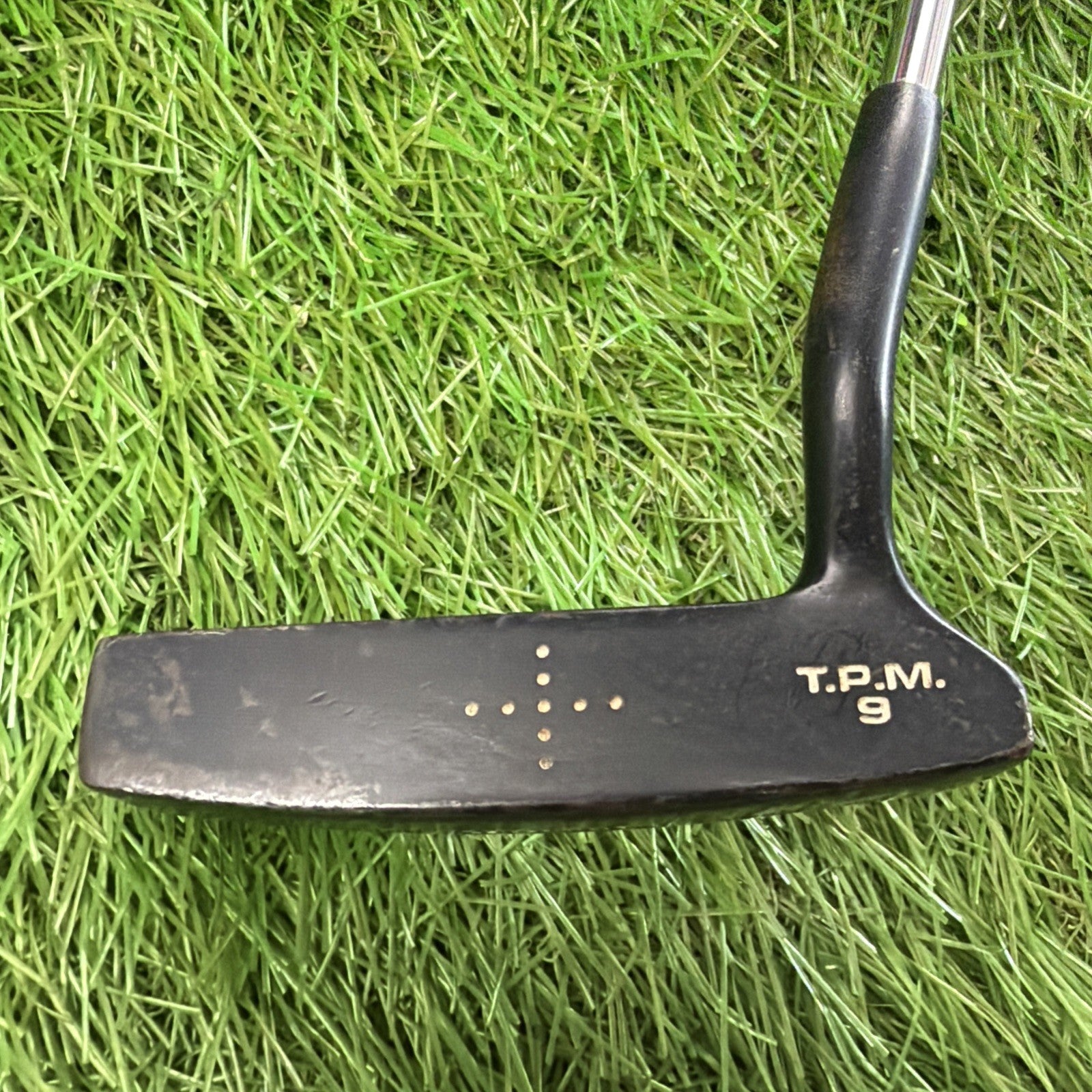 Vintage Spalding T.P.M. 9 Putter RH Steel Shaft Original Grip 35.5"
