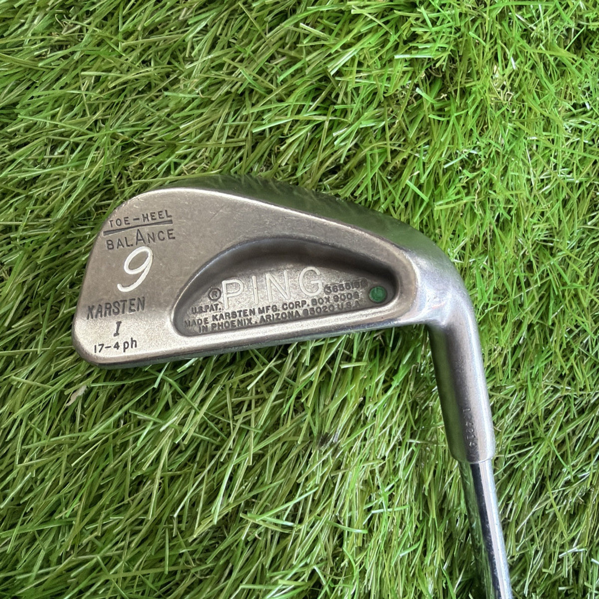 Ping Karsten I 9 Iron Green Dot RH Steel Shaft 35.5"
