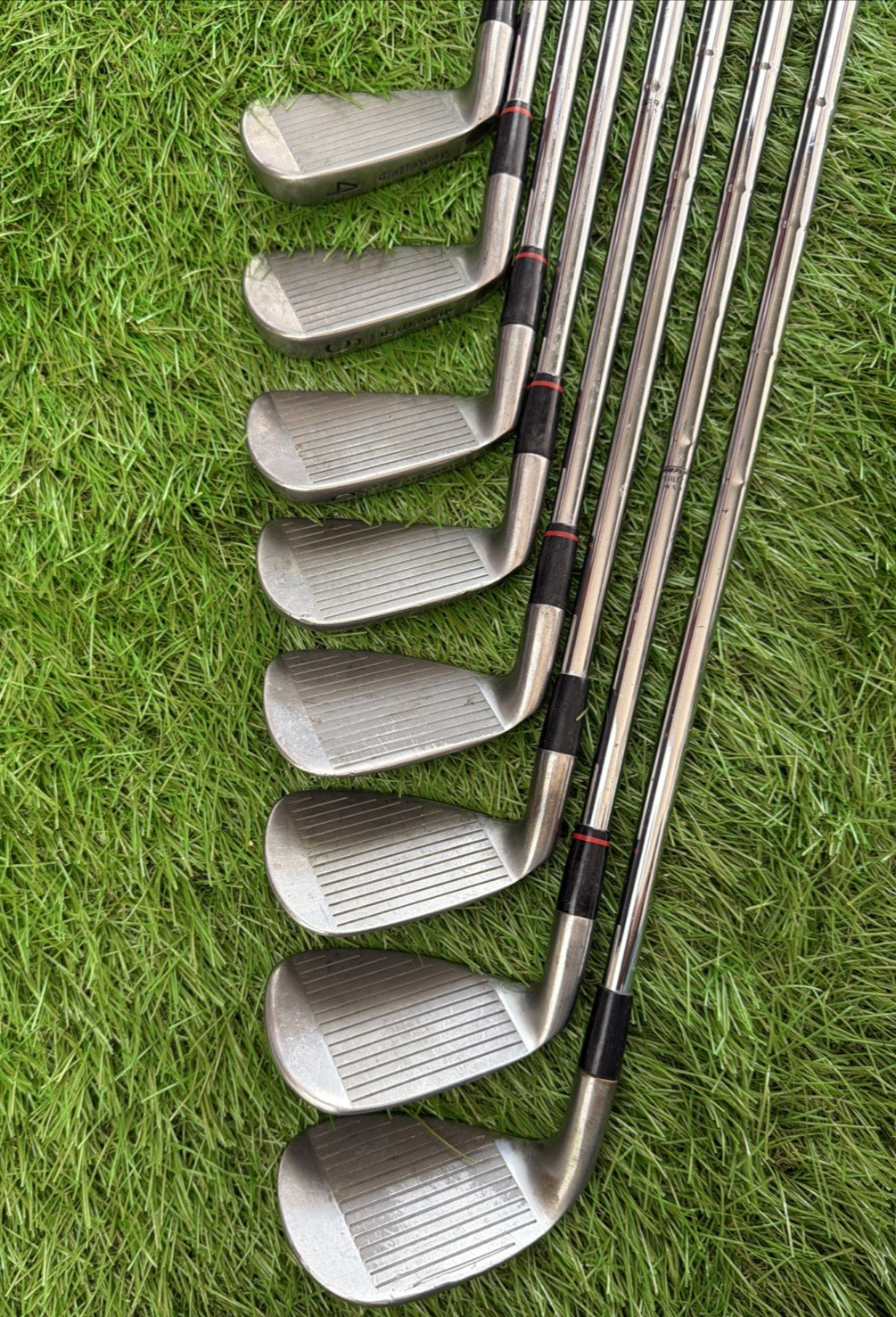 Vintage Callaway Bobby Jones Iron Set (4-SW) S2H2 RH S300U Stiff Flex Shafts