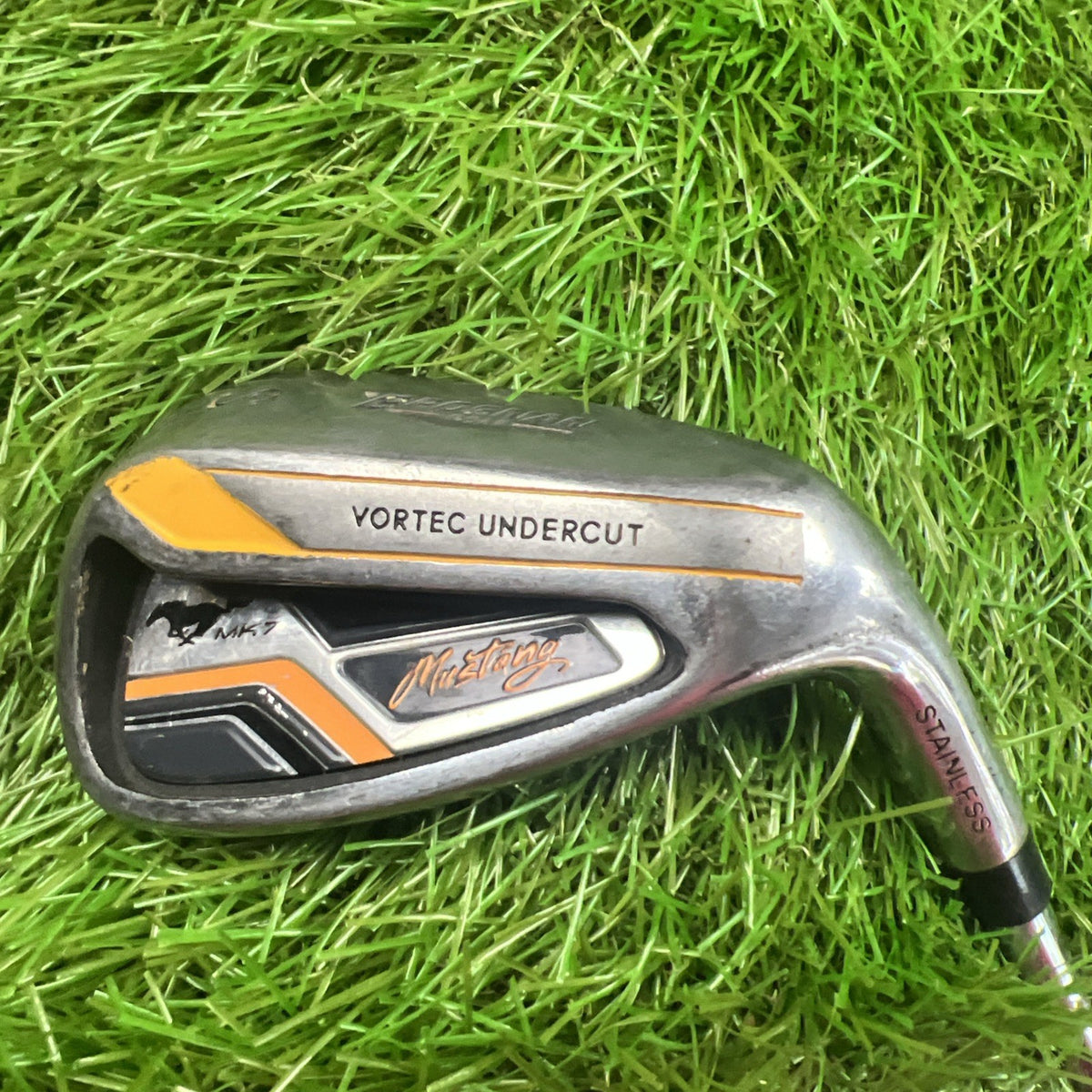 Rare Brosnan Mustang MK7 Sand Wedge Vortec Undercut RH Steel Shaft 35.5"