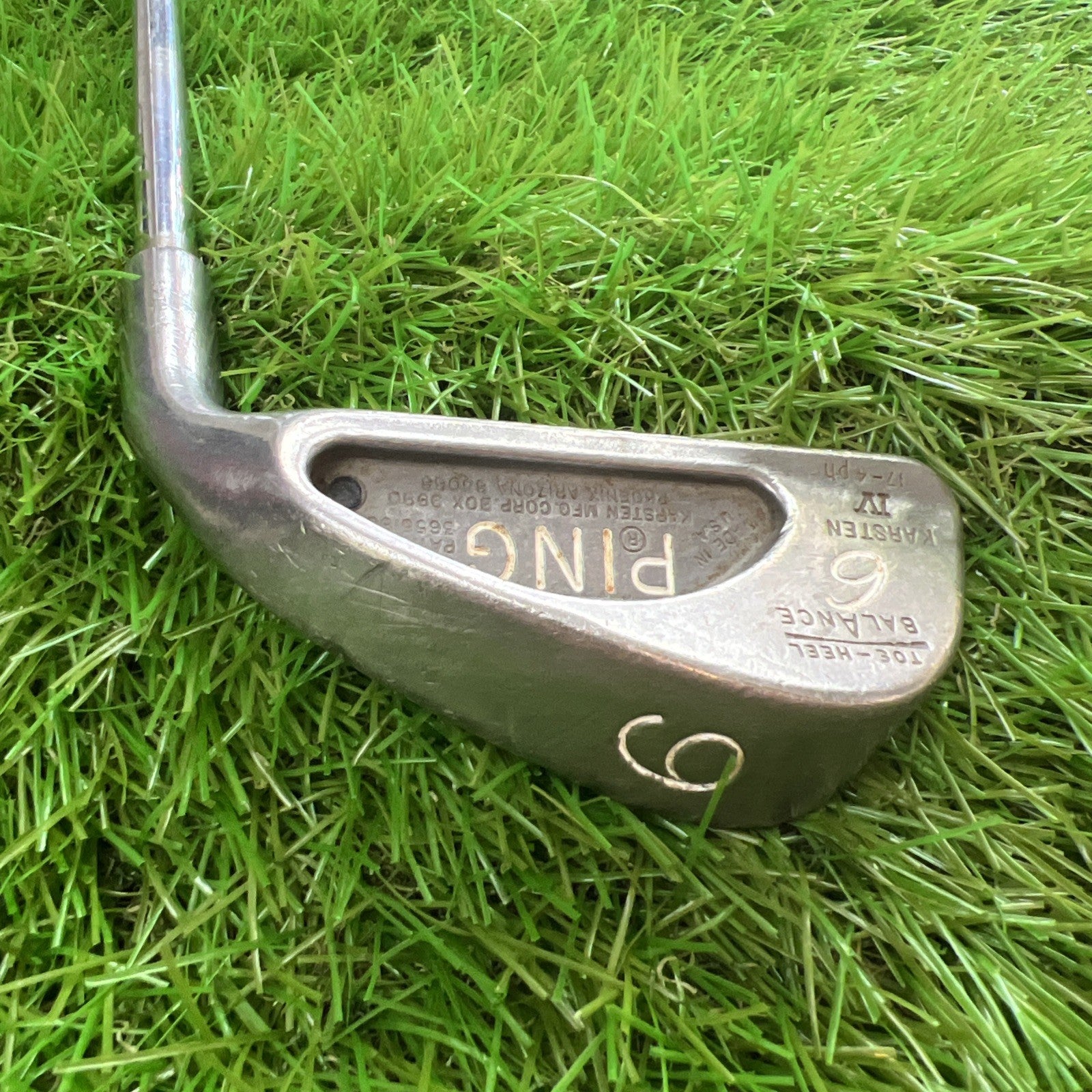 Vintage Ping Karsten IV 6 Iron Black Dot RH Steel Shaft 37"