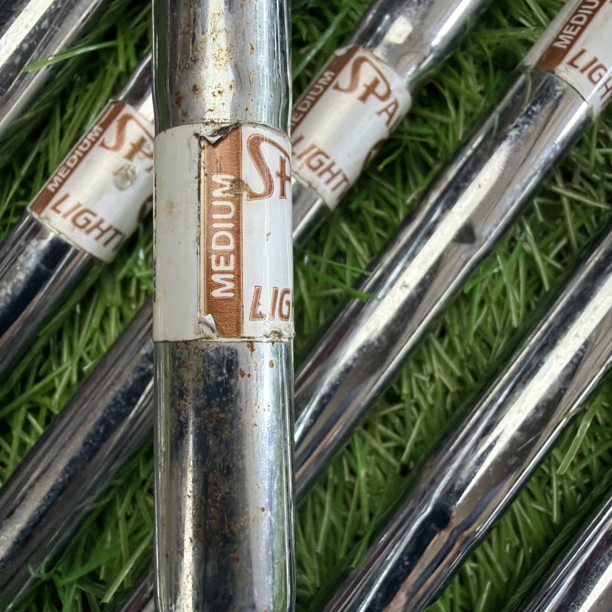 Vintage Spalding Pro Flite Iron Set (3-PW) RH Light Weight Medium Flex Shafts