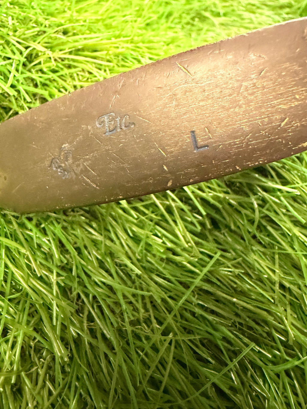 Rare Vintage Old Master Etc. L Eagle Putter RH Steel Shaft 34.5"