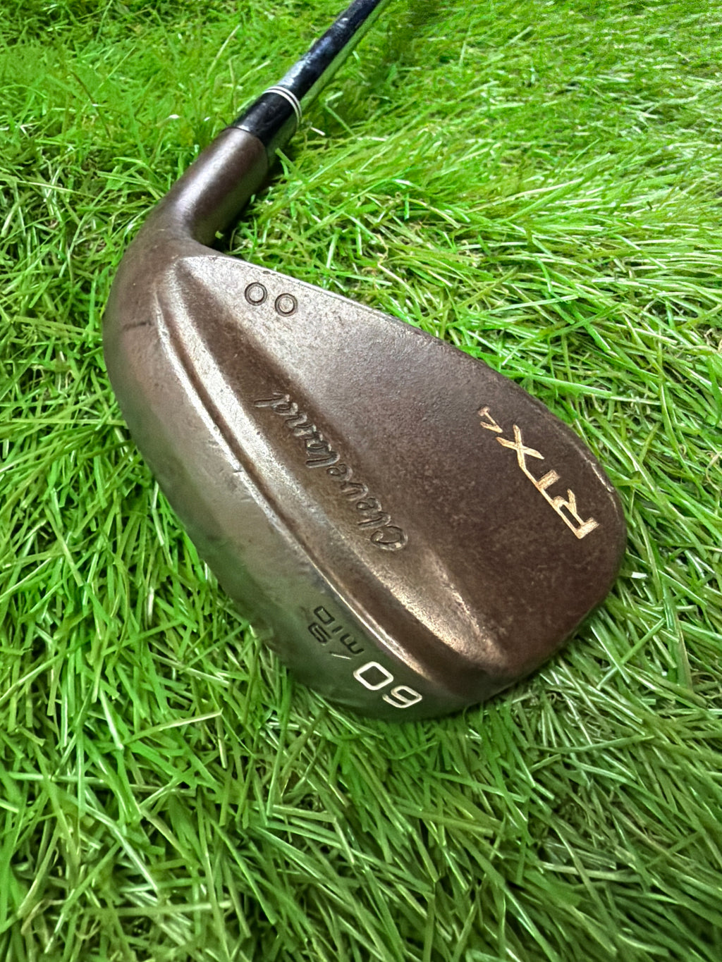Cleveland RTX4 60° Raw Lob Wedge RH Dynamic Gold S400 Stiff Flex 35"