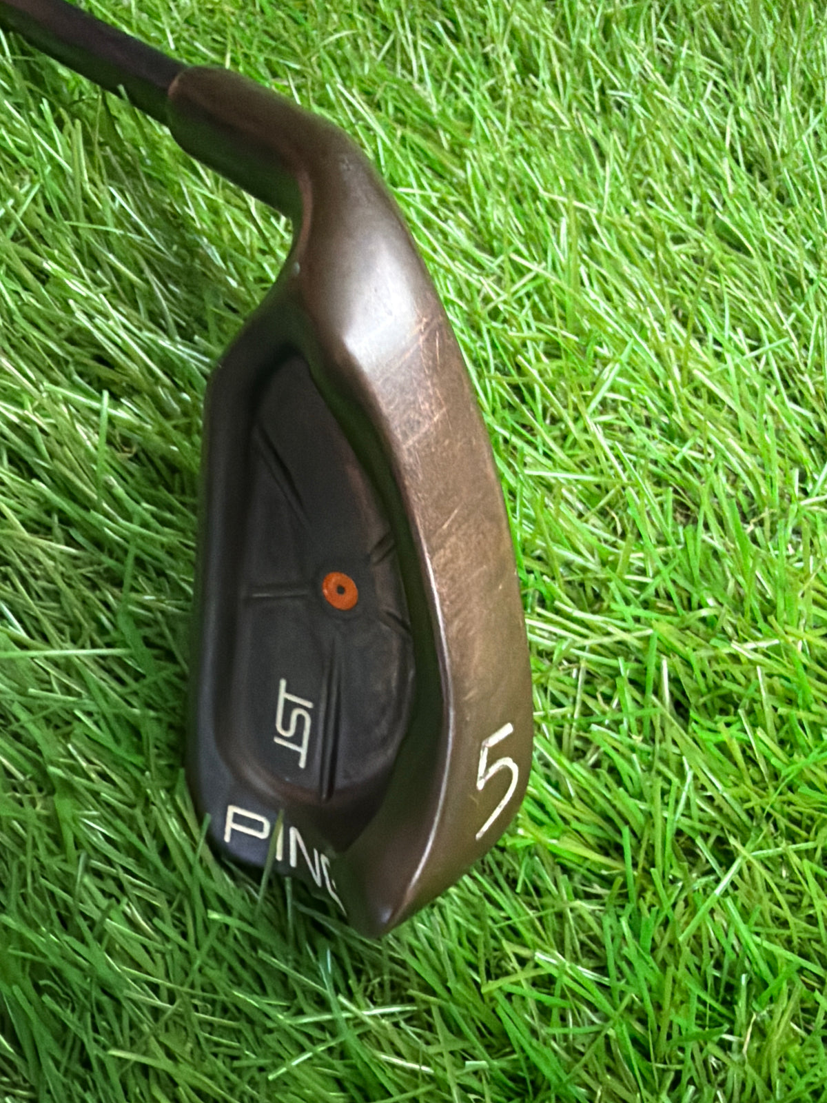 Ping ISI 5 Iron Beryllium Copper Orange Dot LH U44 Soft Regular (SR) Flex 38.75"