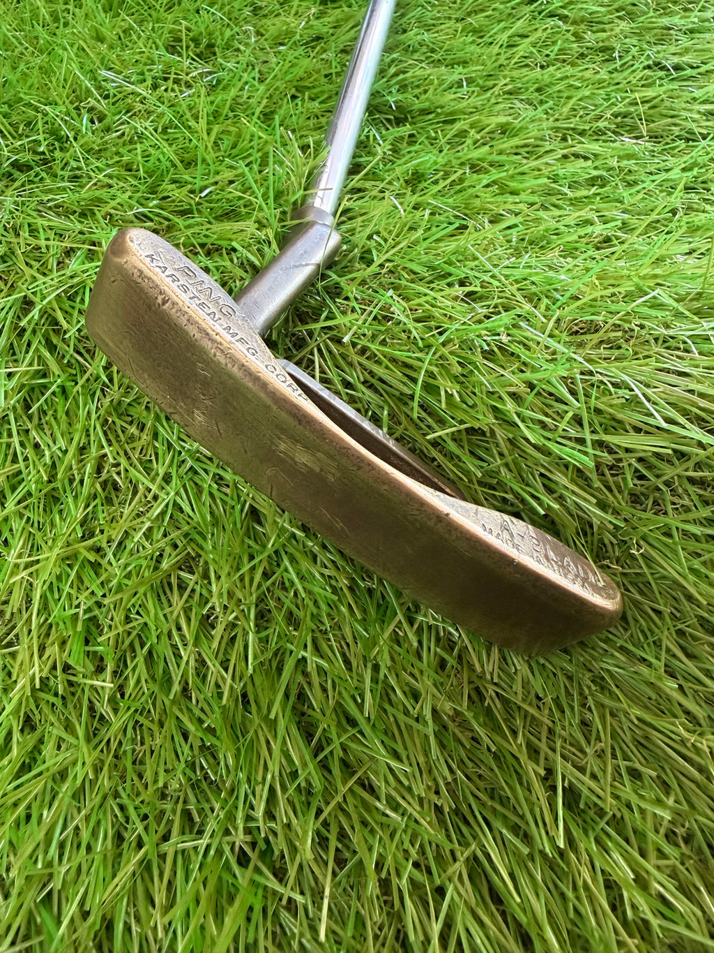 Vintage Ping A-Blade Putter RH Leather Grip 34.5"