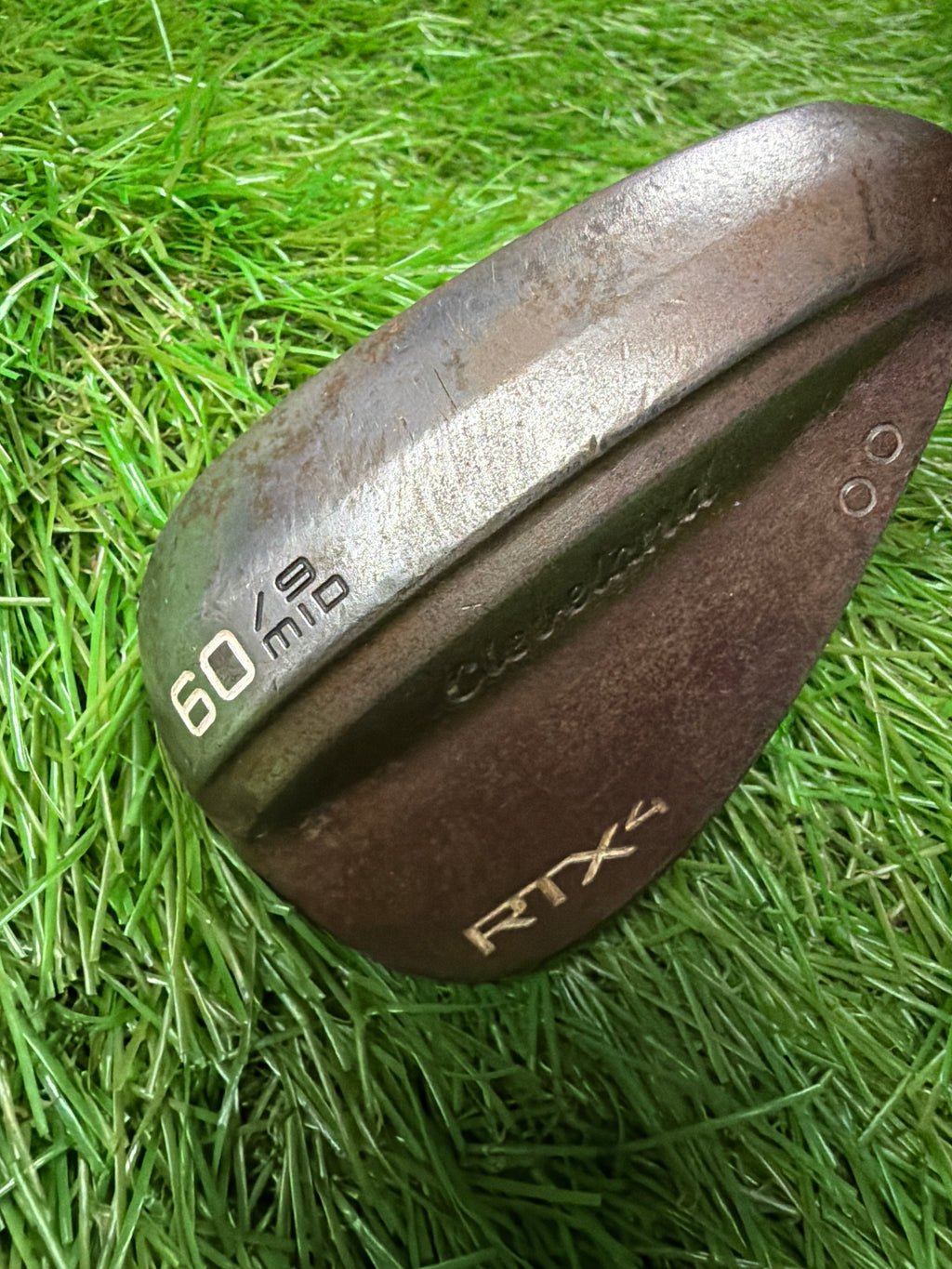 Cleveland RTX4 60° Raw Lob Wedge RH Dynamic Gold S400 Stiff Flex 35"
