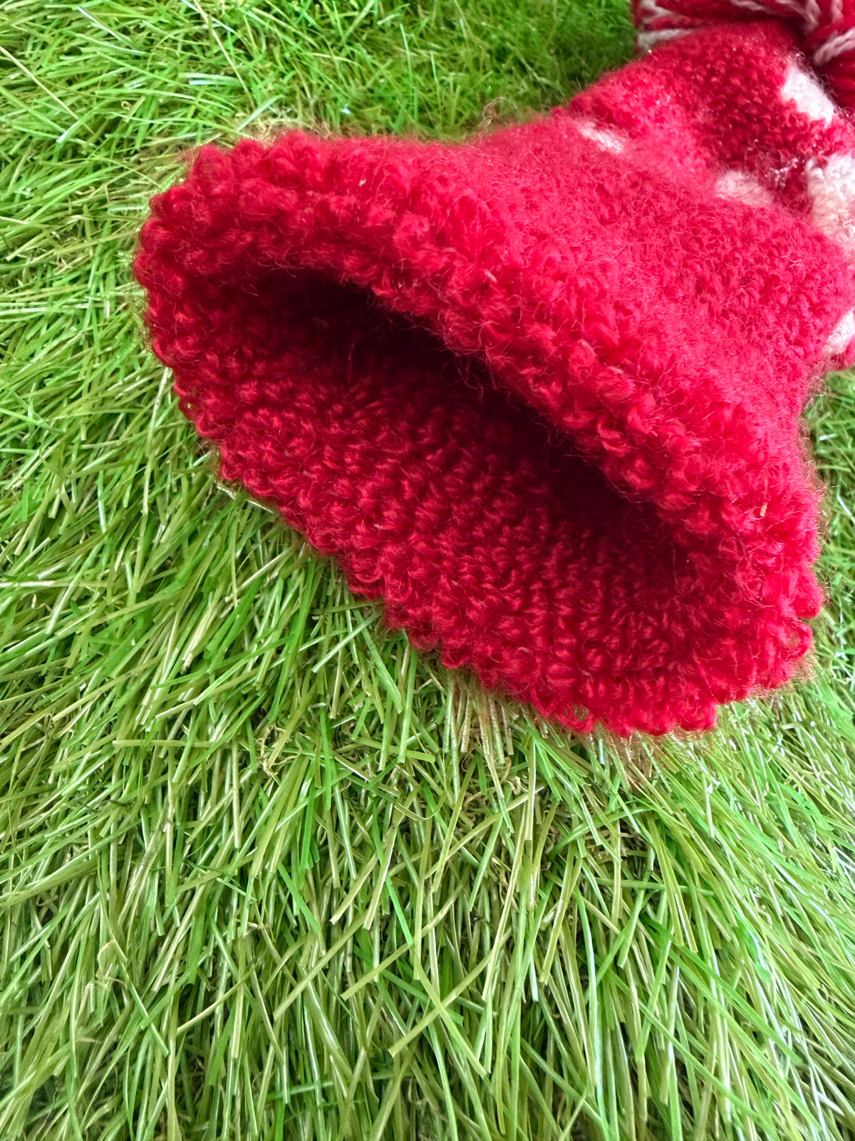 Vintage Knitted 3 Wood Headcover - Red