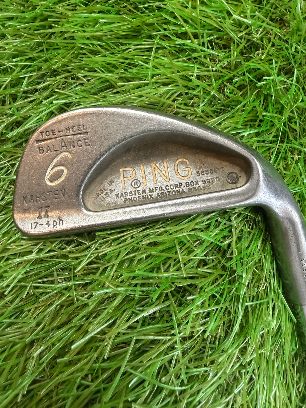 Vintage Ping Karsten II 6 Iron Black Dot RH ZZ Lite Stiff Flex Shaft 37"