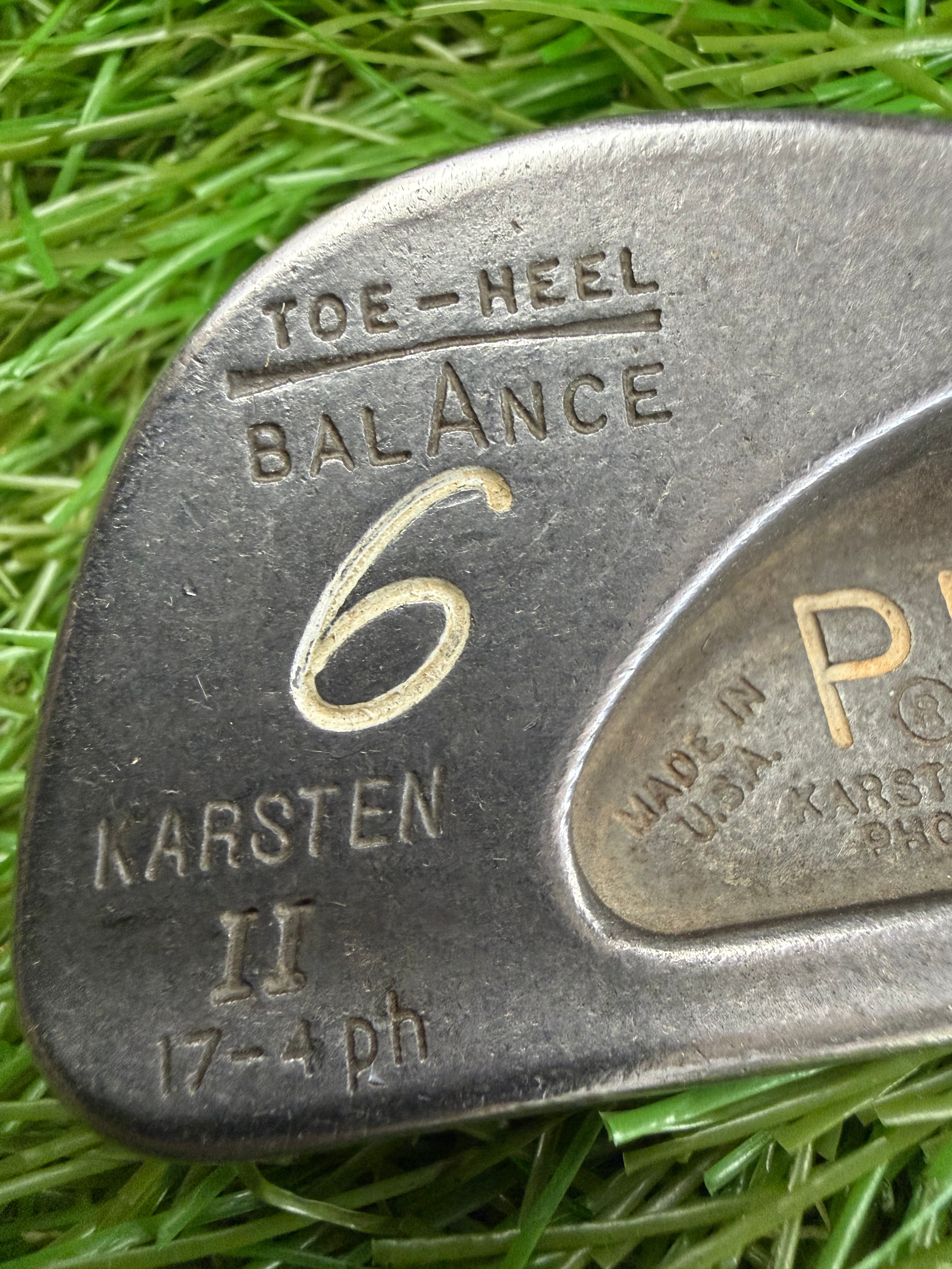 Vintage Ping Karsten II 6 Iron Black Dot RH ZZ Lite Stiff Flex Shaft 37"
