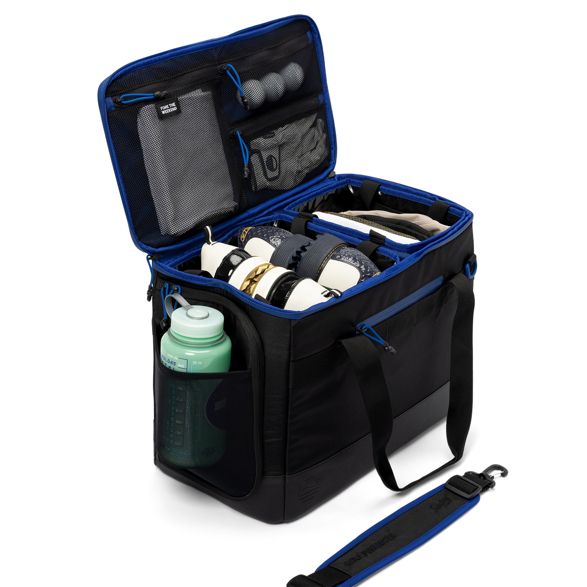 Sunday Golf Camera Utility Duffel Bag Black